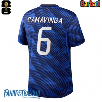 Franța Eduardo Camavinga #6 Tricou Fotbal Replică Mondial 2026 Barbati Acasa